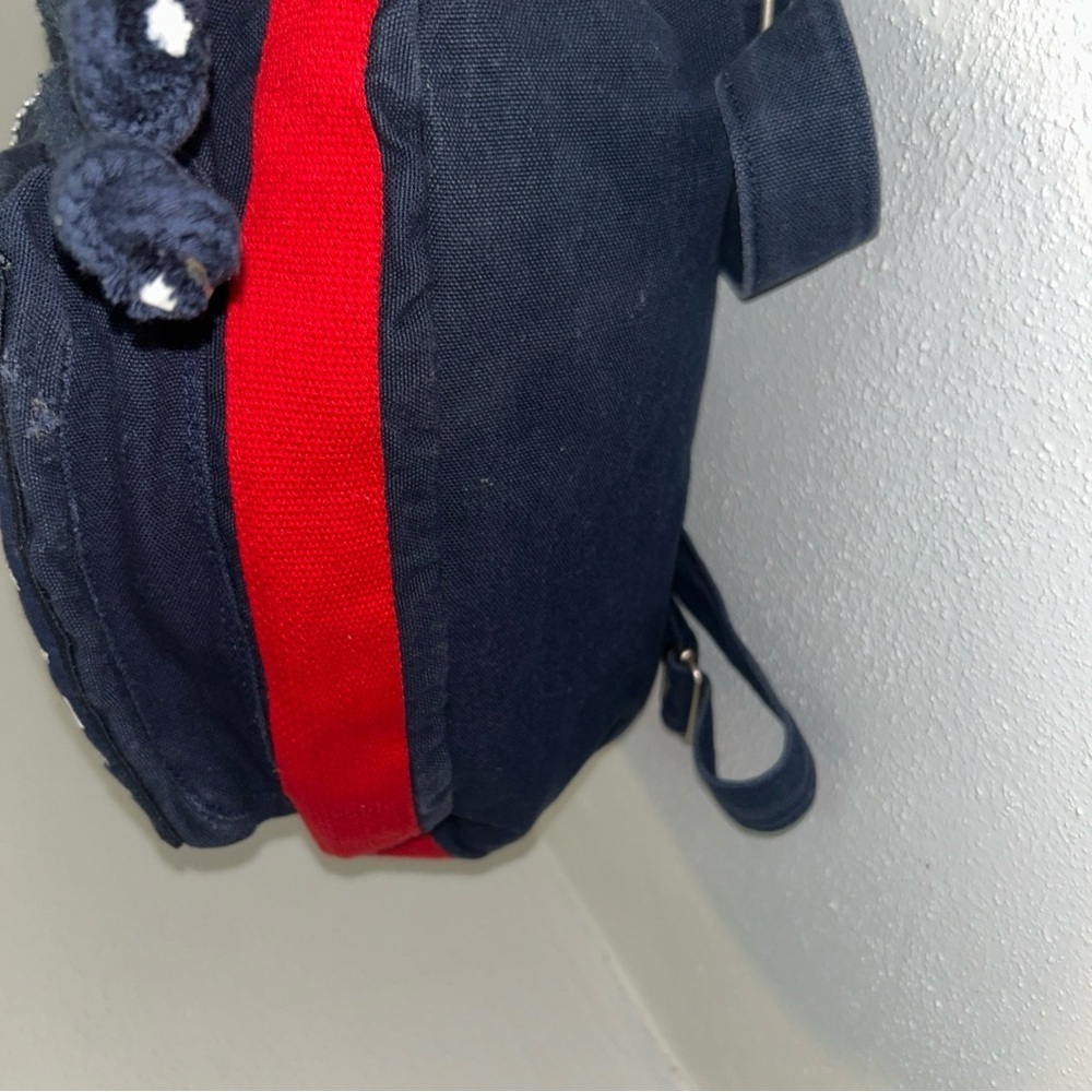 Vintage 1990s Tommy Hilfiger Backpack Nap Sack Tote Bag Big Flag Spell Out Logo - Picture 5 of 6